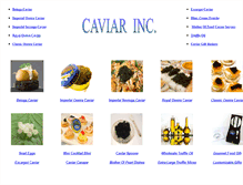 Tablet Screenshot of caviarinc.com